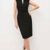 Buy 🎉 Karen Millen Structured Crepe Envelope Neck Pencil Midi 👗 Dress ❤️