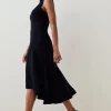 Best reviews of 🎁 Karen Millen Petite Soft Tailored High Low Midi 👗 Dress 🔥 -Dresses Sales Store akk05602 black xl