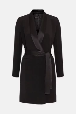 Top 10 π Karen Millen Tuxedo Wrap Mini π Dress π 14 Top 10 π Karen Millen Tuxedo Wrap Mini π Dress π -Dresses Sales Store akk99711 black xl 3