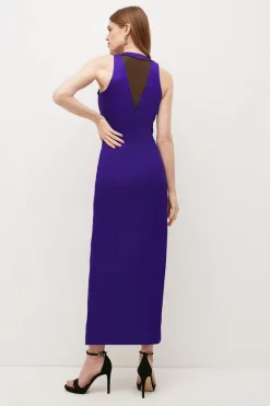Best deal โ๏ธ Karen Millen Italian Structured Satin Halter Drape Maxi ๐ Dress ๐งจ 9 Best deal โ๏ธ Karen Millen Italian Structured Satin Halter Drape Maxi ๐ Dress ๐งจ -Dresses Sales Store bkk00115 purple xl 2