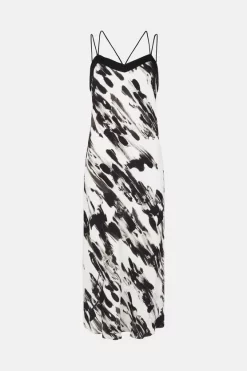 Hot Sale 𧨠Karen Millen Abstract Viscose Crepe Slip π Dress π 11 Hot Sale 𧨠Karen Millen Abstract Viscose Crepe Slip π Dress π -Dresses Sales Store bkk01252 mono xl 3