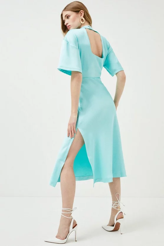 Coupon π₯ Karen Millen Satin Cowl Neck Woven Midi π Dress π 5 Coupon π₯ Karen Millen Satin Cowl Neck Woven Midi π Dress π - Image 3