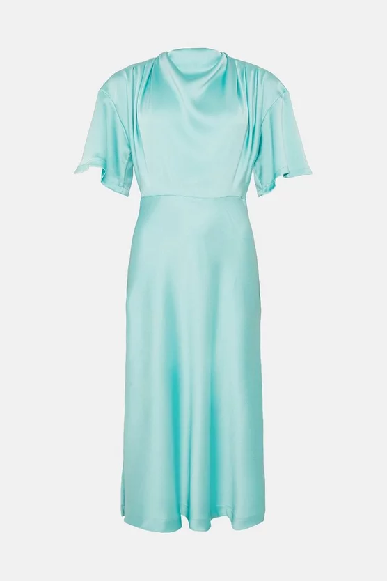 Coupon π₯ Karen Millen Satin Cowl Neck Woven Midi π Dress π 6 Coupon π₯ Karen Millen Satin Cowl Neck Woven Midi π Dress π - Image 4