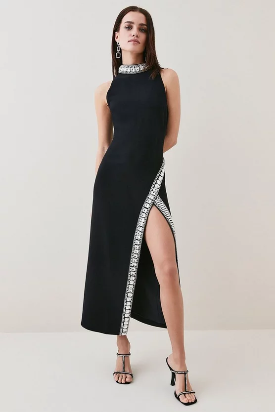 Coupon π Karen Millen Petite Crystal Embellished Woven Split Maxi π 3 Coupon π Karen Millen Petite Crystal Embellished Woven Split Maxi π