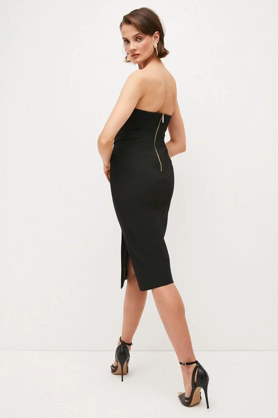Flash Sale โ Karen Millen Compact Stretch Button Bandeau Midi ๐ Dress โค๏ธ 7 Flash Sale โ Karen Millen Compact Stretch Button Bandeau Midi ๐ Dress โค๏ธ - Image 5