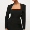 Outlet π Karen Millen Compact Viscose Open Neck Corset Mini π Dress π 1 Outlet π Karen Millen Compact Viscose Open Neck Corset Mini π Dress π -Dresses Sales Store bkk03345 black xl