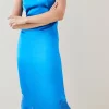 Wholesale π₯ Karen Millen Textured Satin Lace Hem Woven Midi Slip π Dress π 2 Wholesale π₯ Karen Millen Textured Satin Lace Hem Woven Midi Slip π Dress π -Dresses Sales Store bkk03526 blue xl
