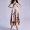 Buy 🤩 Karen Millen Hydrangea Bloom Print Metallic Jacquard Maxi Prom 👗 Dress 🔔 -Dresses Sales Store bkk03540 floral xl