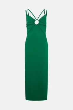 Best reviews of 😍 Karen Millen Soft Tailored Double Strap Detail Maxi 👗 Dress 🔔 -Dresses Sales Store bkk03645 green xl 3