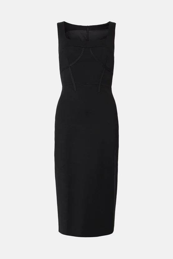 Best Sale β¨ Karen Millen Italian Structured Jersey Corset Detail Midi π Dress β 5 Best Sale β¨ Karen Millen Italian Structured Jersey Corset Detail Midi π Dress β - Image 4