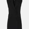 Top 10 ✨ Karen Millen Double Breasted Sleeveless Mini 👗 Dress 🥰 -Dresses Sales Store bkk04134 black xl 3