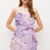 Best reviews of 👍 Karen Millen Applique & Organza Tie Waist Mini 👗 Dress 💯 -Dresses Sales Store bkk04359 lilac xl