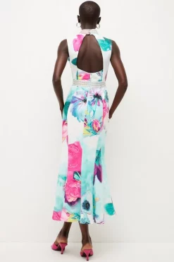 Flash Sale π Karen Millen Diamante Trim Floral Woven Midi π Dress π₯ 9 Flash Sale π Karen Millen Diamante Trim Floral Woven Midi π Dress π₯ -Dresses Sales Store bkk04553 floral xl 2