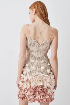 Top 10 π Karen Millen Crystal Applique Deep V Woven Mini π Dress π 11 Top 10 π Karen Millen Crystal Applique Deep V Woven Mini π Dress π -Dresses Sales Store bkk04637 gold xl 2