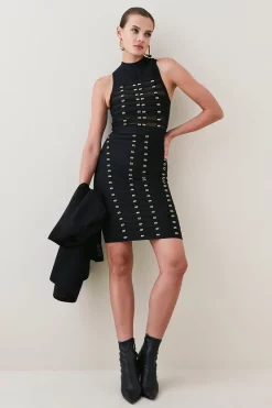 Brand new π Karen Millen All Over Trimmed Bandage And Mesh Mini π Dress π 13 Brand new π Karen Millen All Over Trimmed Bandage And Mesh Mini π Dress π -Dresses Sales Store bkk04774 black xl 4