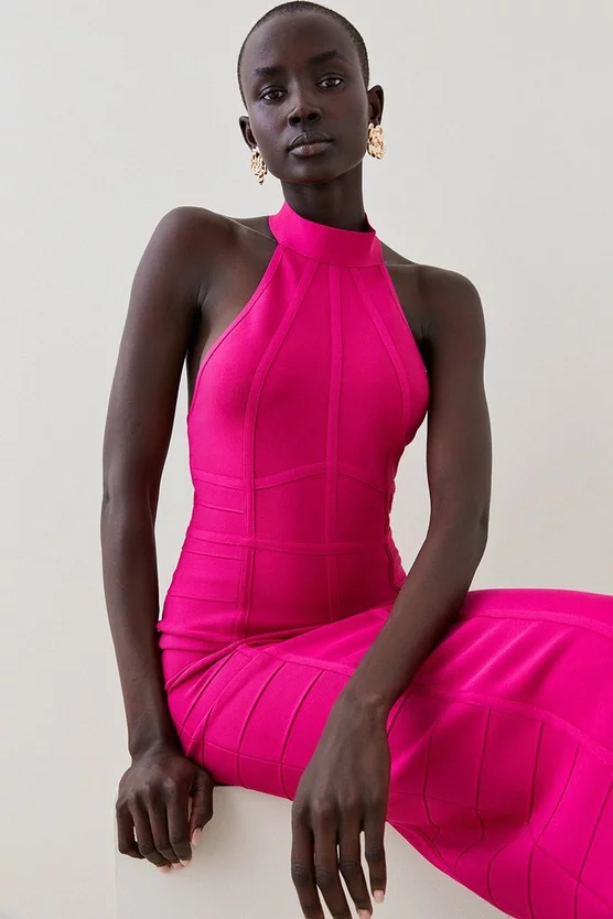 Outlet ๐งจ Karen Millen Bandage Knit Halter Neck Figure Form ๐ Dress ๐คฉ 7 Outlet ๐งจ Karen Millen Bandage Knit Halter Neck Figure Form ๐ Dress ๐คฉ - Image 5