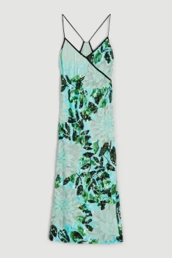 Outlet β¨ Karen Millen Floral Embroidery And Embellished Slip π Dress π 9 Outlet β¨ Karen Millen Floral Embroidery And Embellished Slip π Dress π -Dresses Sales Store bkk05588 green xl 3