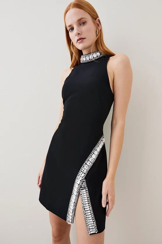 Best Pirce ๐ Karen Millen Tall Crystal Embellished Woven Mini ๐ Dress ๐ 7 Best Pirce ๐ Karen Millen Tall Crystal Embellished Woven Mini ๐ Dress ๐ - Image 5