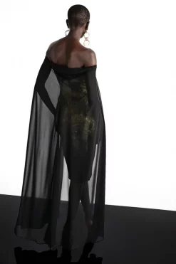 Cheap 😉 Karen Millen Weston Abstract Crystal Print Midi Cape 👗 Dress 🔥 10 Cheap 😉 Karen Millen Weston Abstract Crystal Print Midi Cape 👗 Dress 🔥 -Dresses Sales Store bkk06863 black xl 2