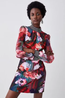 New π― Karen Millen Diamante Trim Floral Woven Mini π Dress π€© 10 New π― Karen Millen Diamante Trim Floral Woven Mini π Dress π€© -Dresses Sales Store bkk07113 floral xl 2
