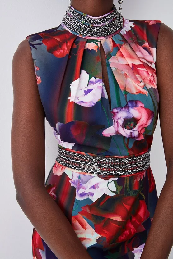 Coupon π Karen Millen Diamante Trim Floral Woven Maxi π Dress π 4 Coupon π Karen Millen Diamante Trim Floral Woven Maxi π Dress π - Image 2