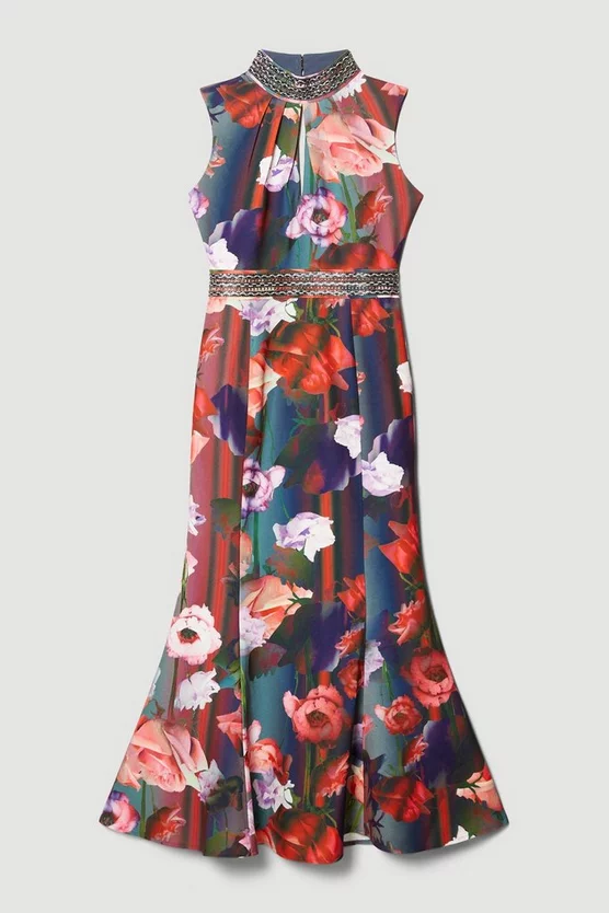 Coupon π Karen Millen Diamante Trim Floral Woven Maxi π Dress π 6 Coupon π Karen Millen Diamante Trim Floral Woven Maxi π Dress π - Image 4