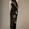 Buy ✔️ Karen Millen British Museum Serpent Embellished Midi 👗 Dress 🔔 -Dresses Sales Store bkk07148 black xl