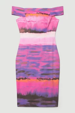 Cheap π₯° Karen Millen Italian Signature Stretch Painternly Bardot Midi π Dress π― 11 Cheap π₯° Karen Millen Italian Signature Stretch Painternly Bardot Midi π Dress π― -Dresses Sales Store bkk07213 multi xl 3