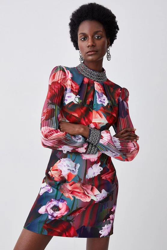 Coupon 𧨠Karen Millen Tall Diamante Trim Floral Woven Mini π Dress π 7 Coupon 𧨠Karen Millen Tall Diamante Trim Floral Woven Mini π Dress π - Image 5
