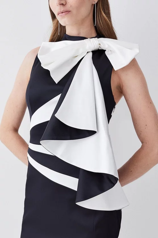 Top 10 ๐ Karen Millen Italian Structured Satin Bow Pencil Midi ๐ Dress ๐ฏ 4 Top 10 ๐ Karen Millen Italian Structured Satin Bow Pencil Midi ๐ Dress ๐ฏ - Image 2