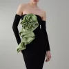 Discount 🧨 Karen Millen Appliqued Rose Ponte Midi 👗 Dress ⭐ -Dresses Sales Store bkk07360 green xl