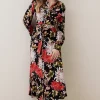 Coupon 🧨 Karen Millen Floral Belted Woven Midi 👚 Shirt 👗 Dress 😍