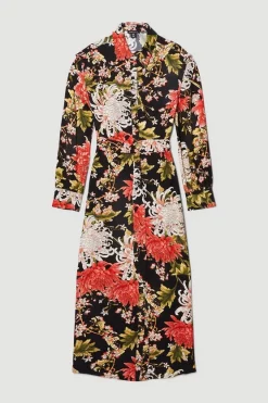 Coupon 𧨠Karen Millen Floral Belted Woven Midi π Shirt π Dress π 11 Coupon 𧨠Karen Millen Floral Belted Woven Midi π Shirt π Dress π -Dresses Sales Store bkk07381 floral xl 3