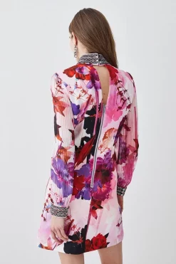 Hot Sale π₯ Karen Millen Diamante Trim Floral Woven Mini π Dress 𧨠9 Hot Sale π₯ Karen Millen Diamante Trim Floral Woven Mini π Dress 𧨠-Dresses Sales Store bkk07436 pink xl 2