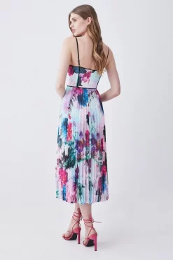 Cheapest β Karen Millen Floral Pleat Corset Detail Woven Strappy Midi π Dress π 8 Cheapest β Karen Millen Floral Pleat Corset Detail Woven Strappy Midi π Dress π -Dresses Sales Store bkk07570 floral xl 2