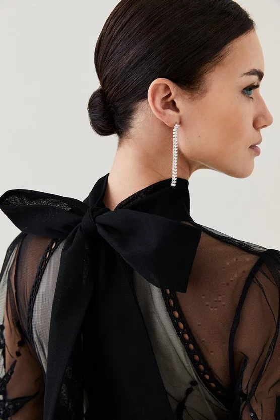 Outlet π Karen Millen Lydia Millen Petite Floral Applique Mesh Woven Midi π Dress β¨ 4 Outlet π Karen Millen Lydia Millen Petite Floral Applique Mesh Woven Midi π Dress β¨ - Image 2