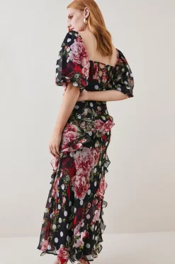 Coupon 𧨠Karen Millen Tall Spot Floral Chiffon Square Neck Ruffle Maxi π Dress β¨ 9 Coupon 𧨠Karen Millen Tall Spot Floral Chiffon Square Neck Ruffle Maxi π Dress β¨ -Dresses Sales Store bkk07736 multi xl 2