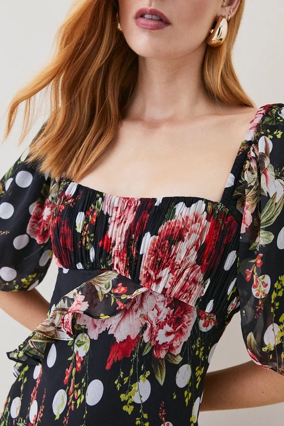 Coupon 𧨠Karen Millen Tall Spot Floral Chiffon Square Neck Ruffle Maxi π Dress β¨ 5 Coupon 𧨠Karen Millen Tall Spot Floral Chiffon Square Neck Ruffle Maxi π Dress β¨ - Image 5