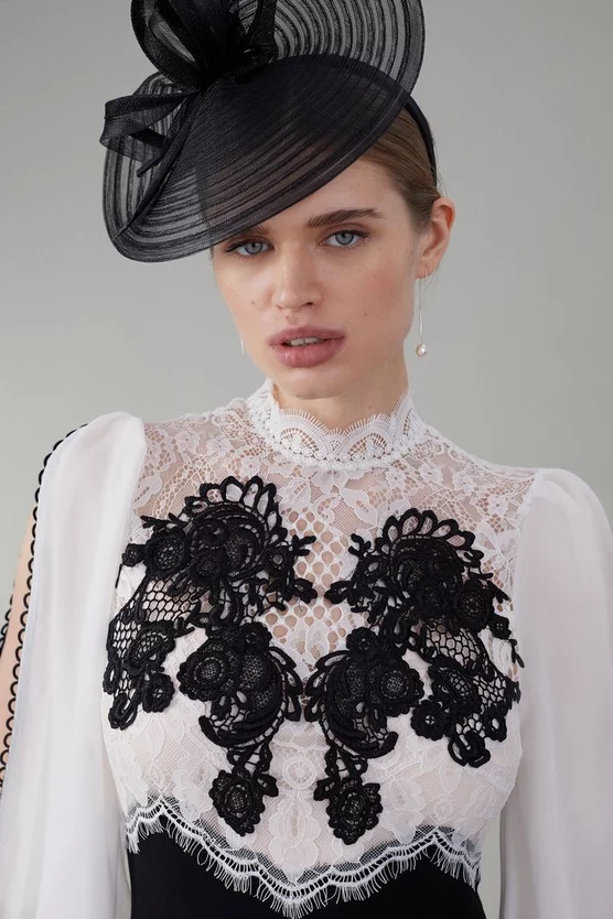 Outlet π Karen Millen Lace Embroidered Woven Midi π Dress π 4 Outlet π Karen Millen Lace Embroidered Woven Midi π Dress π - Image 2