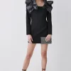Cheapest π Karen Millen Structured Crepe Jacquard Ruffle Shoulder Mini π Dress π 2 Cheapest π Karen Millen Structured Crepe Jacquard Ruffle Shoulder Mini π Dress π -Dresses Sales Store bkk07937 black xl