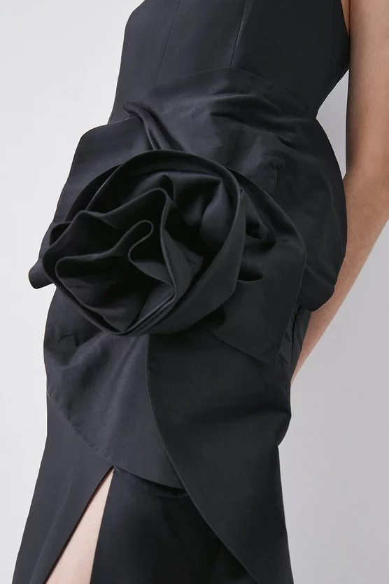 Discount π Karen Millen Rosette Taffeta Column Midi π Dress β¨ 4 Discount π Karen Millen Rosette Taffeta Column Midi π Dress β¨ - Image 2