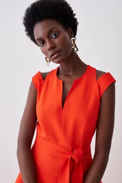 Buy β€οΈ Karen Millen Tall Compact Stretch Viscose Waterfall Midi π Dress 𧨠13 Buy β€οΈ Karen Millen Tall Compact Stretch Viscose Waterfall Midi π Dress 𧨠-Dresses Sales Store bkk08006 red20orange xl 4