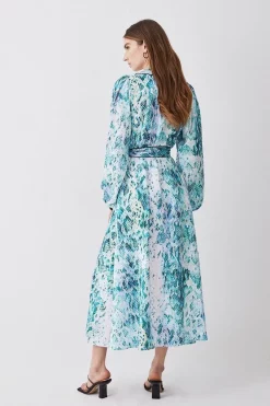 New ⌛ Karen Millen Soft Snake Print Satin Piped Zip Front Midi 👗 Dress 🌟 -Dresses Sales Store bkk08088 snake xl 2