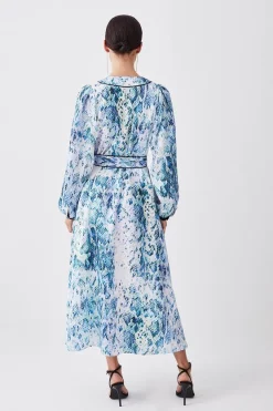 New 😍 Karen Millen Petite Soft Snake Print Satin Piped Zip Front Midi 👗 Dress 🔔 -Dresses Sales Store bkk08089 snake xl 2