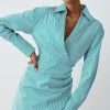 New π€© Karen Millen Cotton Stripe Wrap Detail Mini π Shirt π Dress βοΈ 1 New π€© Karen Millen Cotton Stripe Wrap Detail Mini π Shirt π Dress βοΈ -Dresses Sales Store bkk08249 green xl