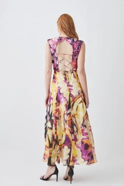 Promo π Karen Millen Floral Applique Kimono Woven Maxi π Dress π 11 Promo π Karen Millen Floral Applique Kimono Woven Maxi π Dress π -Dresses Sales Store bkk08319 multi xl 2
