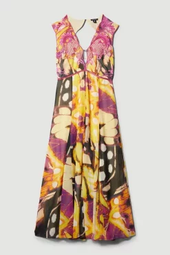 Promo π Karen Millen Floral Applique Kimono Woven Maxi π Dress π 12 Promo π Karen Millen Floral Applique Kimono Woven Maxi π Dress π -Dresses Sales Store bkk08319 multi xl 3