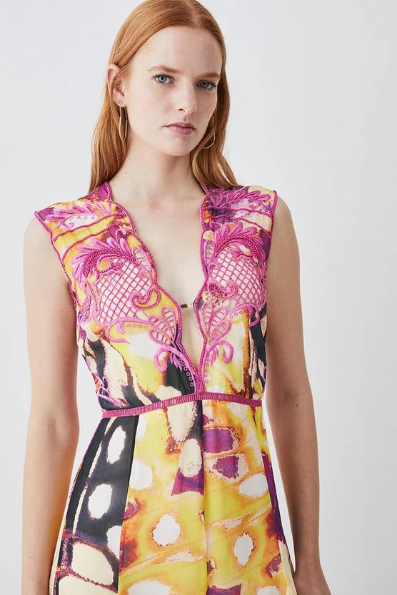 Promo π Karen Millen Floral Applique Kimono Woven Maxi π Dress π 7 Promo π Karen Millen Floral Applique Kimono Woven Maxi π Dress π - Image 5