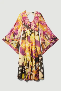 Deals 🔔 Karen Millen Floral Applique Woven Midi 👗 Dress 😀 -Dresses Sales Store bkk08320 multi xl 3