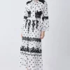 Top 10 🥰 Karen Millen Tall Polka Dot Mix Lace & Embroidery Maxi 👗 Dress 🤩 -Dresses Sales Store bkk08347 white xl